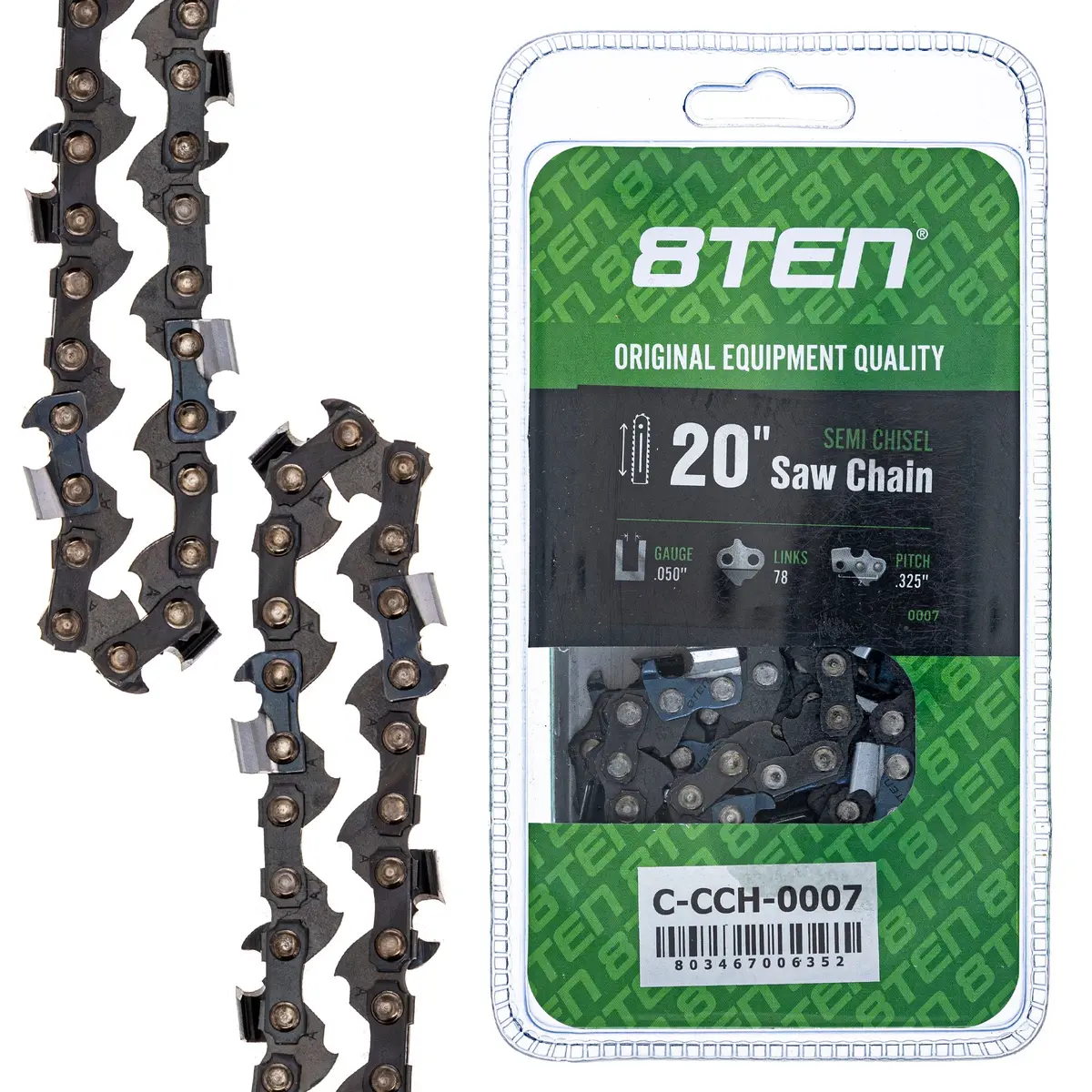 20 Inch Chainsaw Chain For .050 .325 78Dl Husqvarna 240 Jonsered Cs2250 1