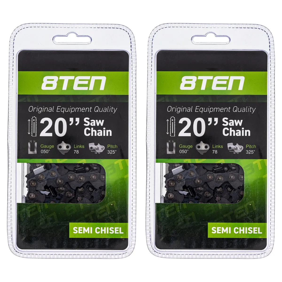 20 Inch Chainsaw Chain For .050 .325 78Dl Husqvarna 50 Jonsered Cs2250 2 Pack 1