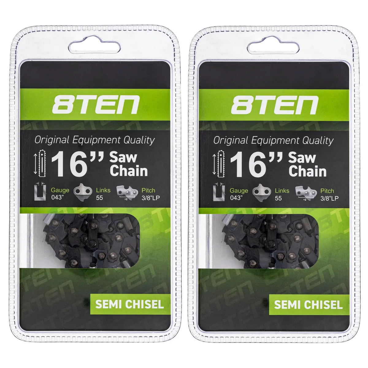 Chainsaw Chain 16 Inch .043 3/8 55Dl For Stihl Homelite 36100050055 61Pmm355e H3855 | 2-Pack 1