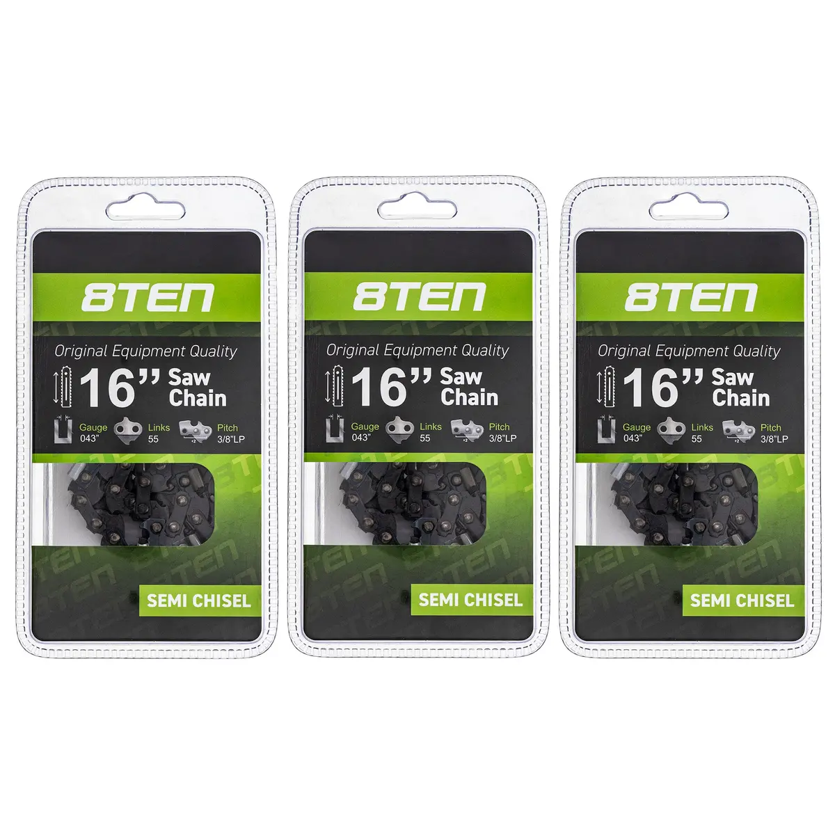 Chainsaw Chain 16 Inch .043 3/8 55Dl For Stihl Homelite 36100050055 61Pmm355e H3855 | 3-Pack 1
