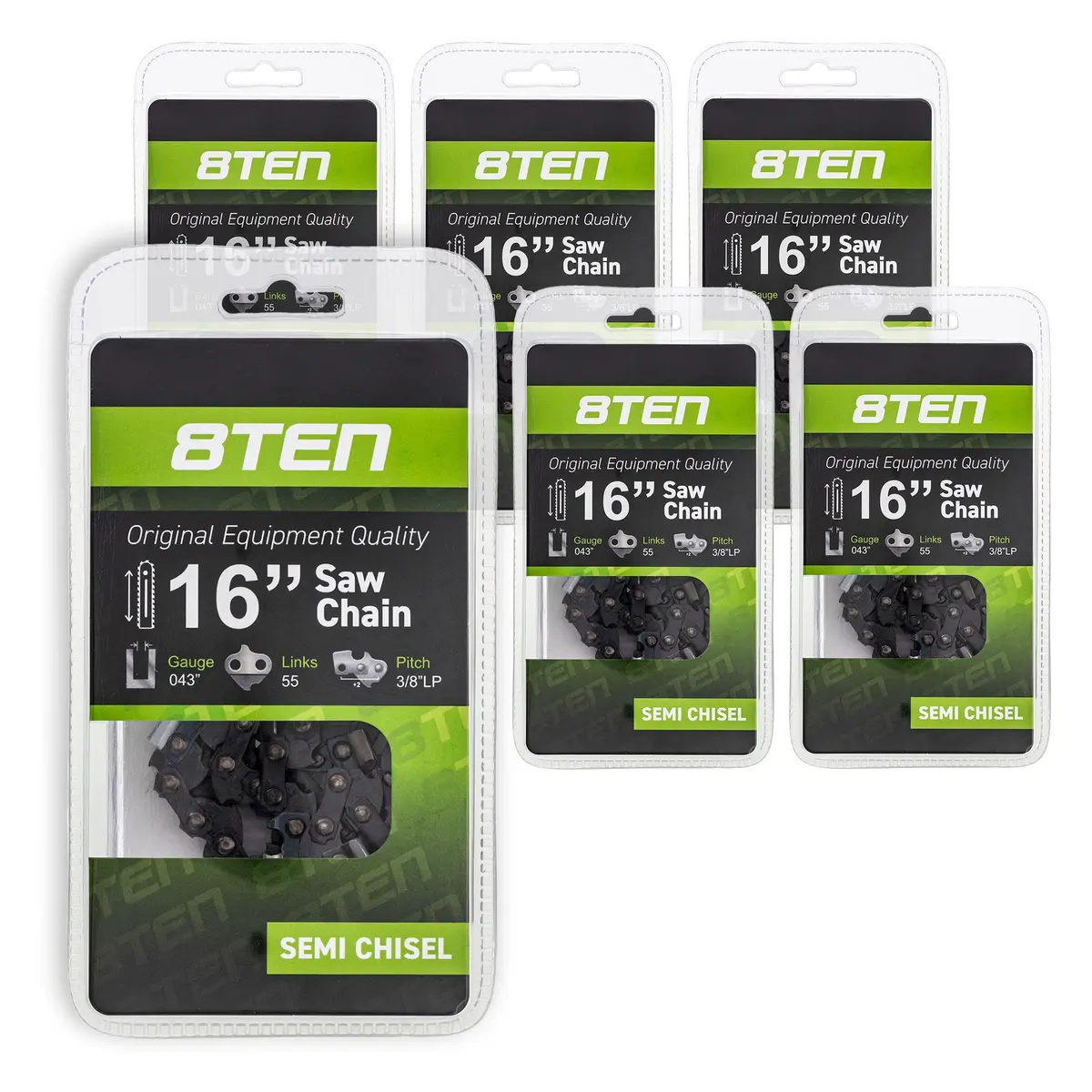 Chainsaw Chain 16 Inch .043 3/8 55Dl For Stihl Homelite 36100050055 61Pmm355e H3855 | 6-Pack 1