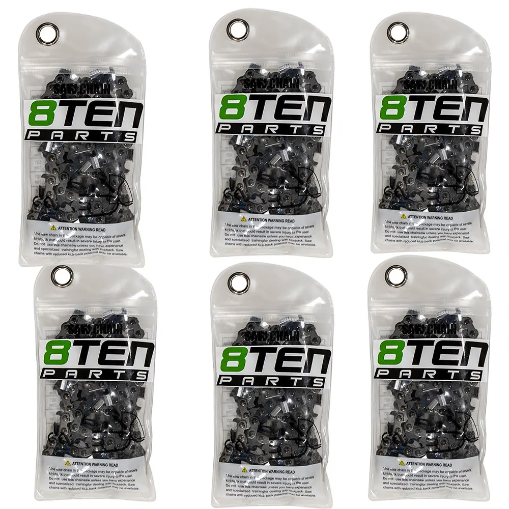 Chainsaw Chain 16 Inch .050 3/8 56Dl For Husqvarna 501847056 585422156 608100179 591106056 501846956 | 6-Pack 1