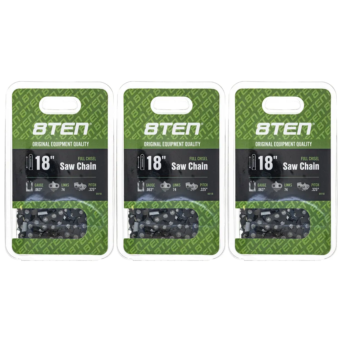 Chainsaw Chain 18 Inch .063 .325 74Dl For Husqvarna 591104274 501841774 H2874 36390050074 26Rs74e | 3-Pack 1