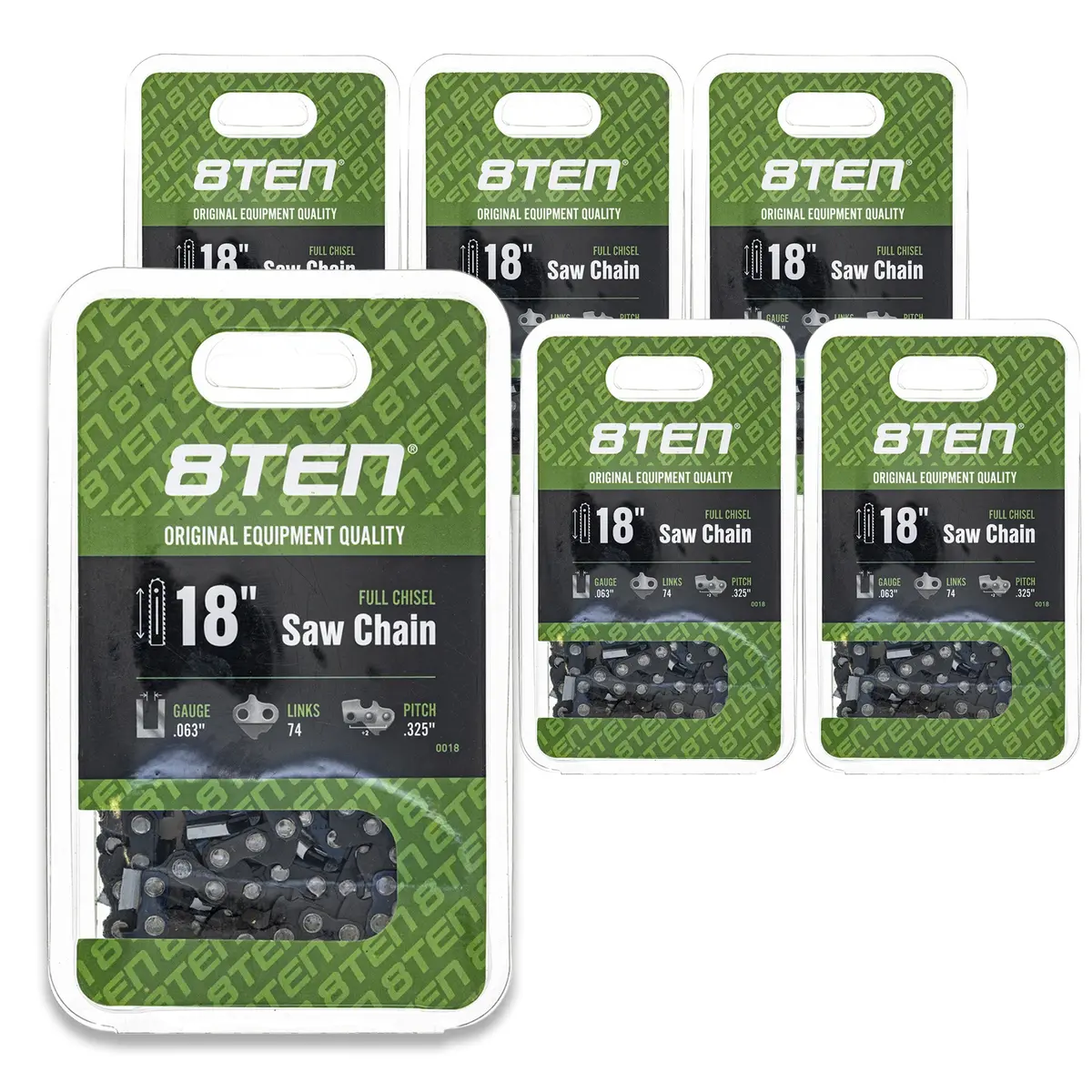 Chainsaw Chain 18 Inch .063 .325 74Dl For Husqvarna 591104274 501841774 H2874 36390050074 26Rs74e | 6-Pack 1