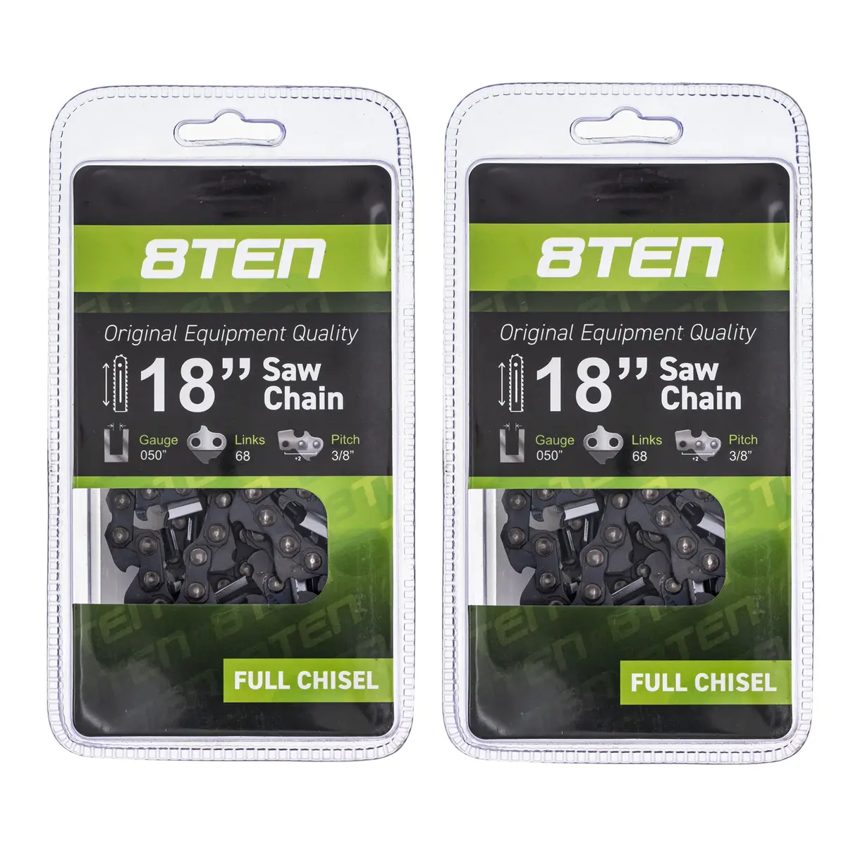 Chainsaw Chain 18 Inch .050 3/8 68Dl For Husqvarna 501842668 591129968 608100031 531300554 | 2-Pack 1
