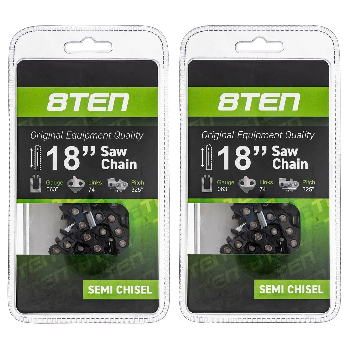 Chainsaw Chain 18 Inch .063 .325 74Dl For Stihl Solo Homelite 591104274 501841774 H2874 36390050074 | 2-Pack 1