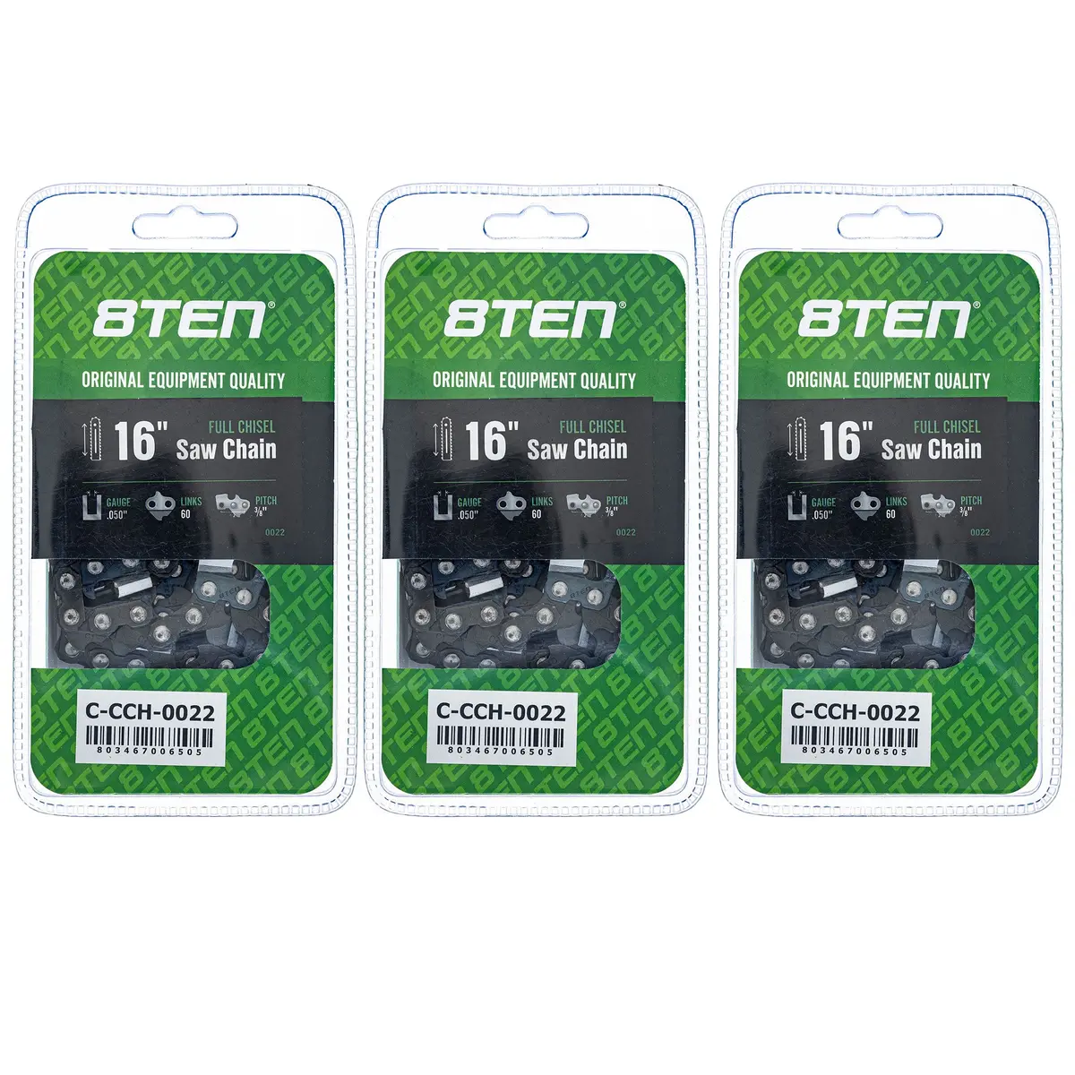 Chainsaw Chain 16 Inch .050 3/8 60Dl For Stihl Solo Homelite 501842660 608100029 591129960 | 3-Pack 1
