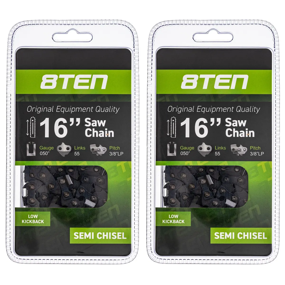 Chainsaw Bar & 2 Chains Kit 16 Inch For Stihl Homelite Mk1002921 2