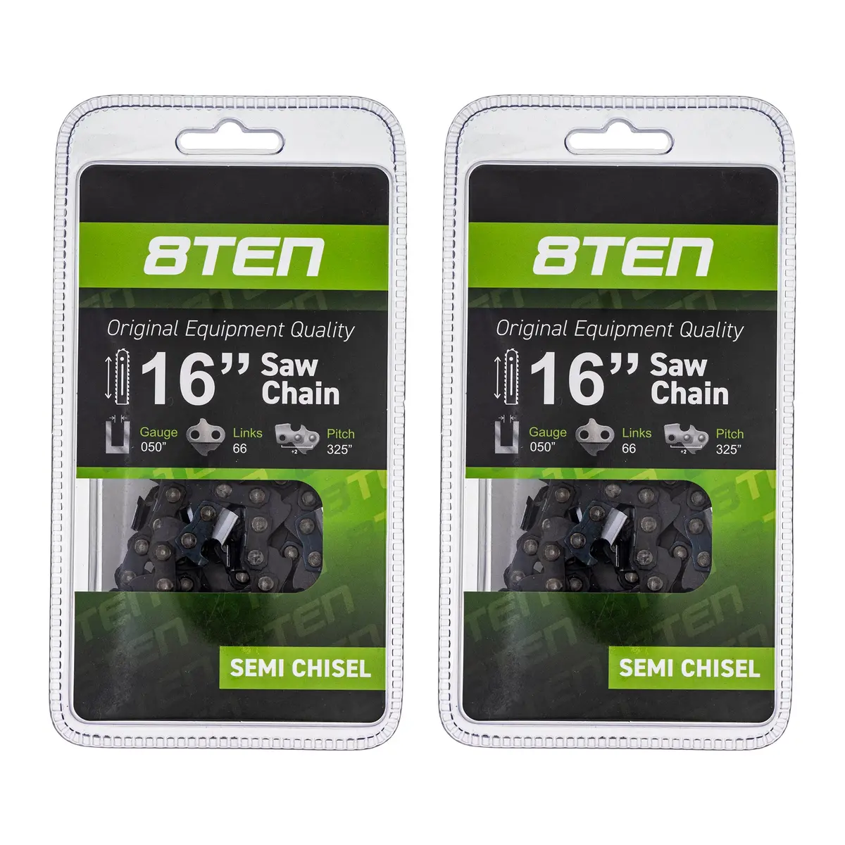 Chainsaw Chain For 16 Inch Bar .050 .325 66 Dl Husqvarna 20Bpx066g 2 Pack 1