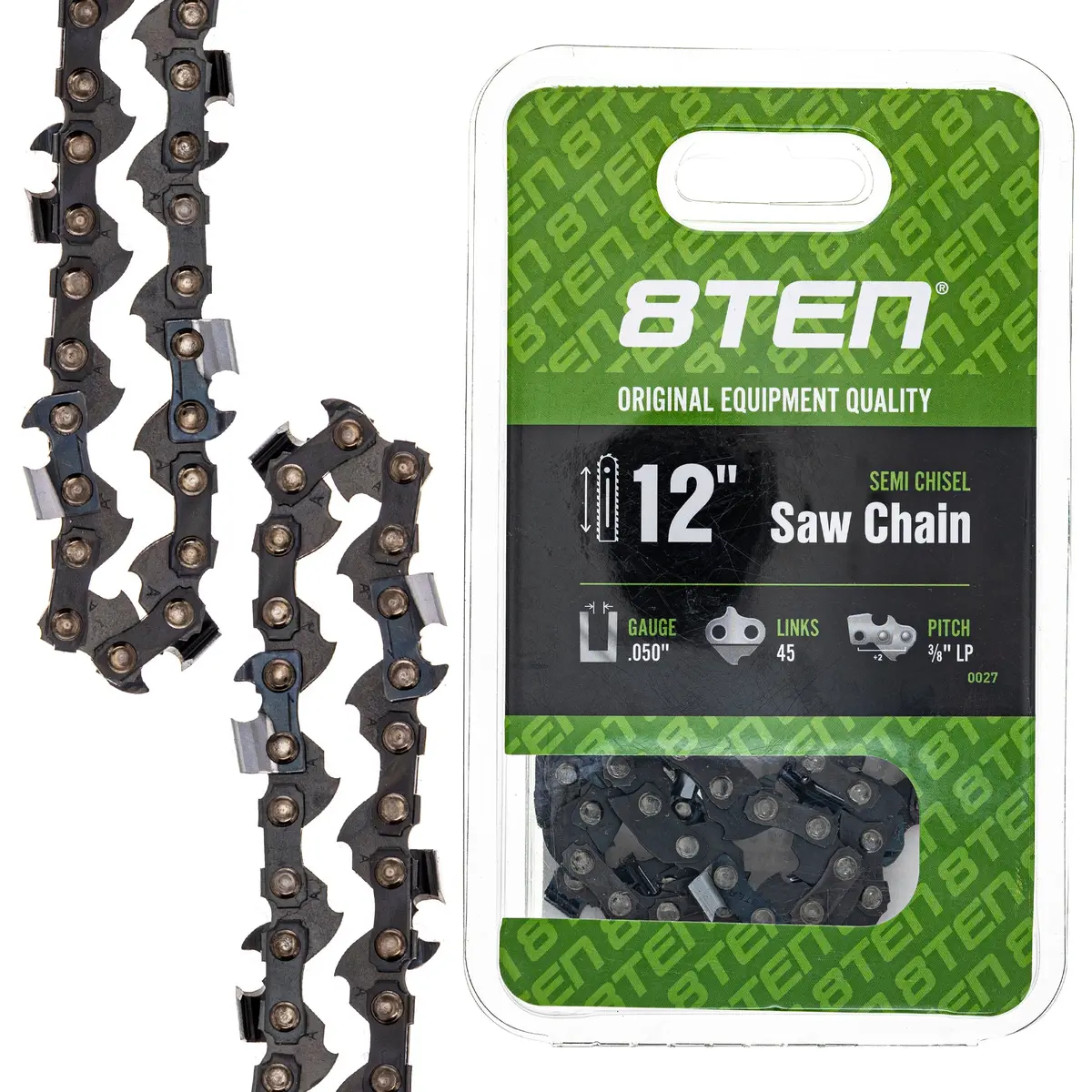 Chainsaw Chain 12 Inch .050 3/8 45Dl For Poulan Husqvarna Echo 91Px45cq 585422145 576936545 1