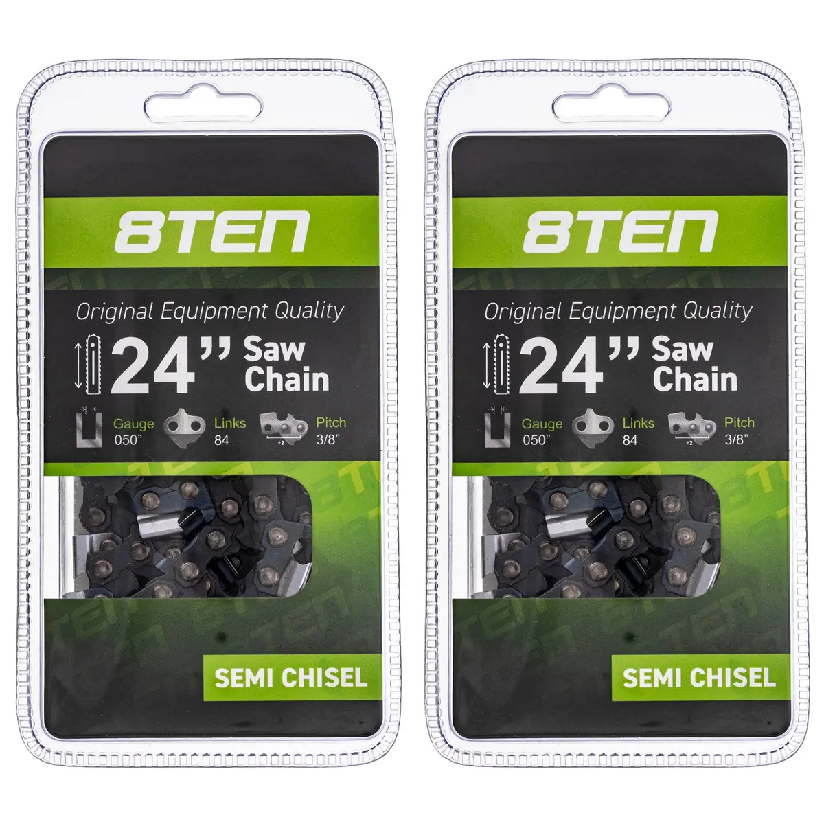 Chainsaw Chain 24 Inch .050 3/8 84Dl For Echo Husqvarna 501842584 585550084 72Lpx84cq 501842784 | 2-Pack 1