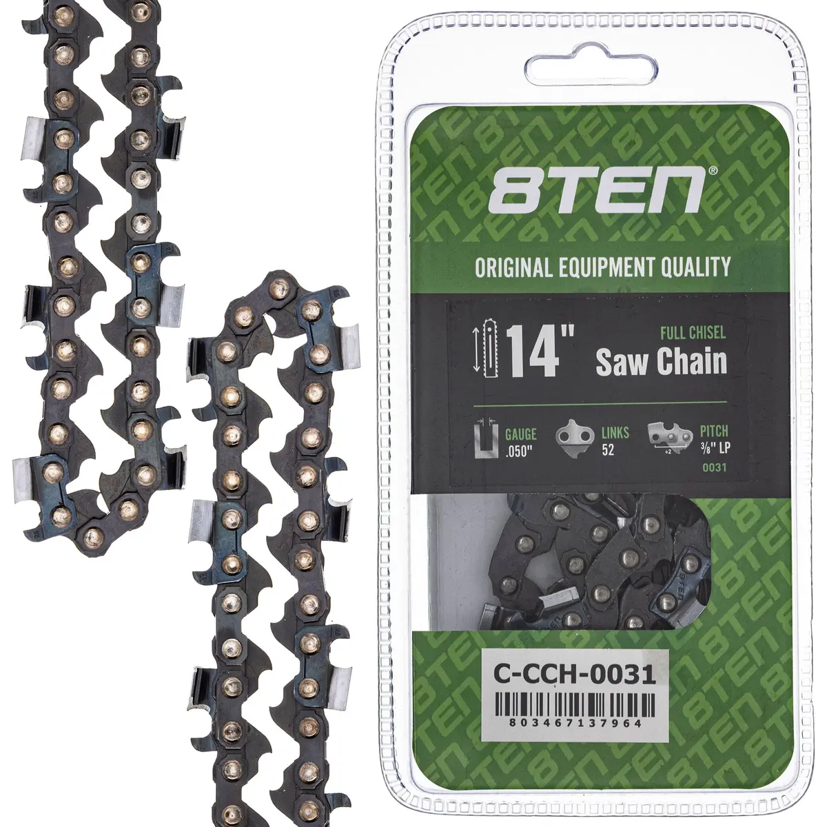 Chainsaw Chain 14 Inch .050 3/8 Lp 52Dl For Echo Husqvarna 576936552 501847052 91Px052g 91Px52cq 1