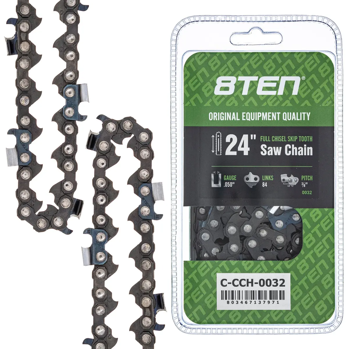 Chainsaw Chain 24 Inch .050 3/8 84Dl For Echo Husqvarna 501842584 585550084 72Lpx84cq 501842784 2
