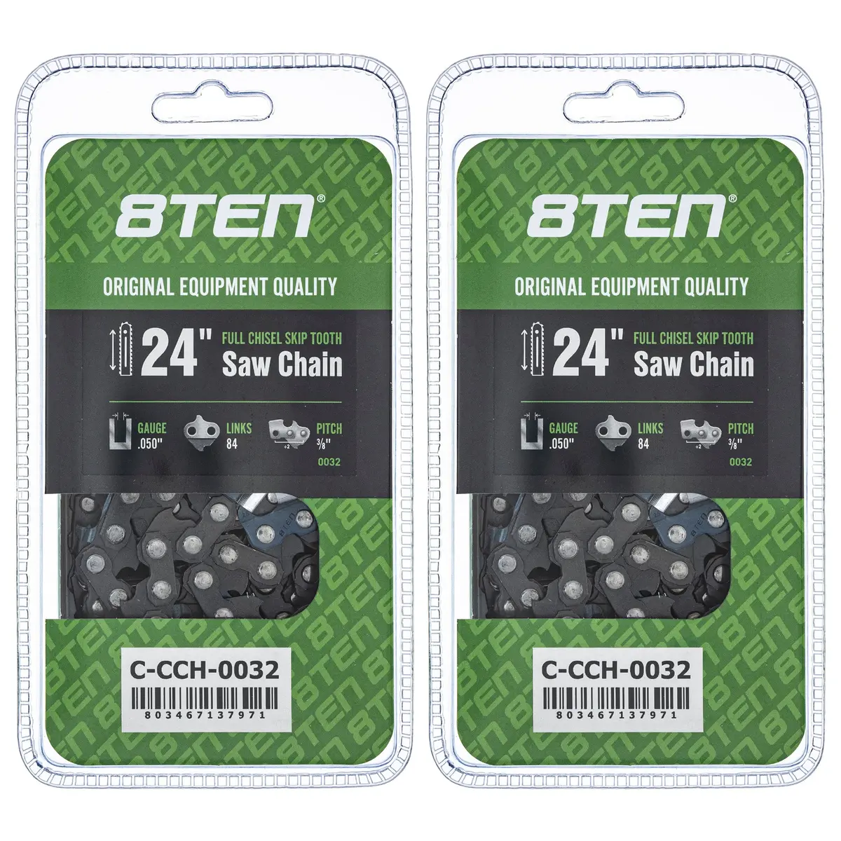 Chainsaw Chain 24 Inch .050 3/8 84Dl For Echo Husqvarna 501842584 585550084 72Lpx84cq 501842784 | 2-Pack 1
