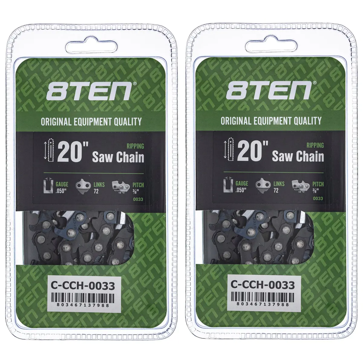 Chainsaw Chain 20 Inch .050 3/8 72Dl For Husqvarna 591132372 501846572 585550072 501842572 501842772 | 2-Pack 1