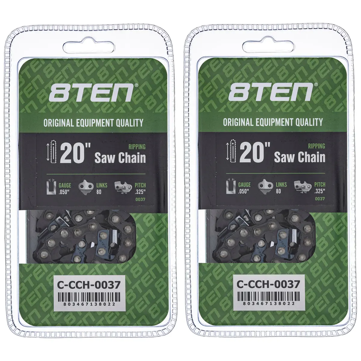 Chainsaw Chain 20 Inch .050 .325 80Dl For Echo 501840880 591095780 20Lpx080g 501840680 581643680 | 2-Pack 1