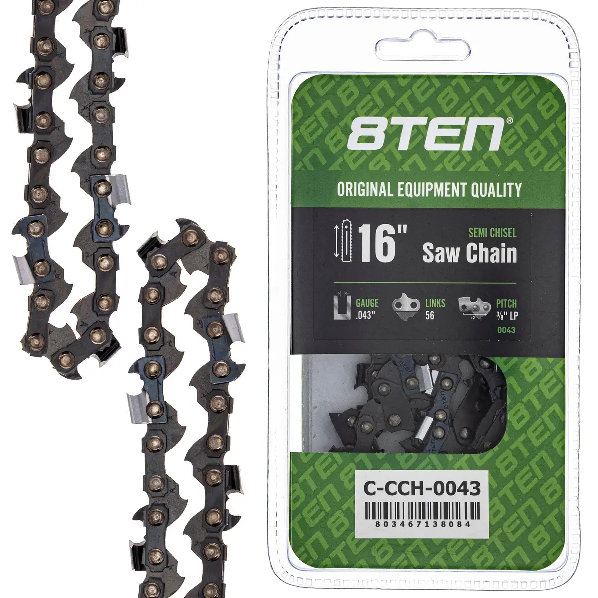 Chainsaw Chain 16 Inch .043 3/8 Lp 56Dl For Echo 90Px056g 90Px56cq H3856 61Pmm356e 36100050056 1