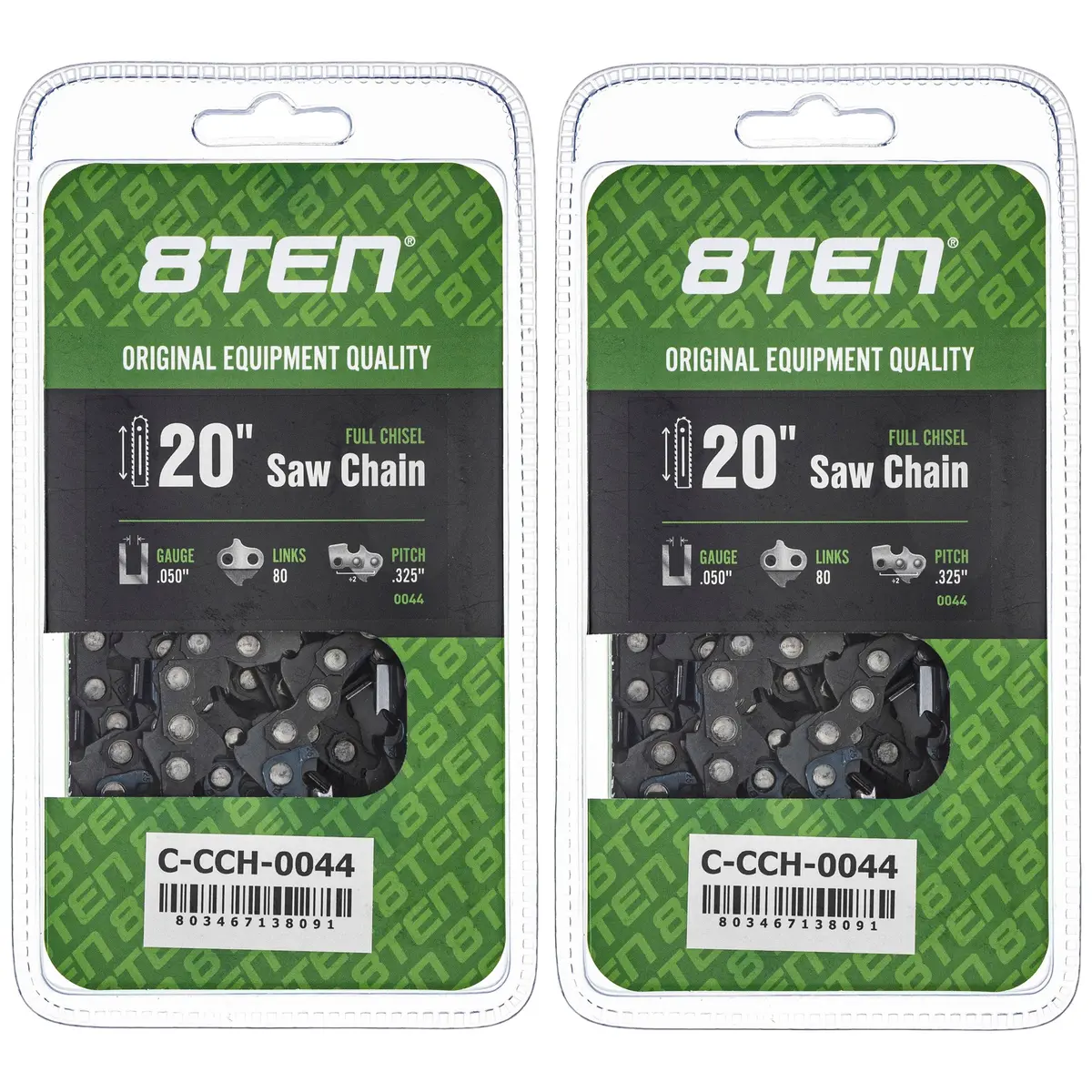 Chainsaw Chain 20 Inch .050 .325 80Dl For Husqvarna Echo Shindaiwa 501840880 591095780 20Lpx080g | 2-Pack 1