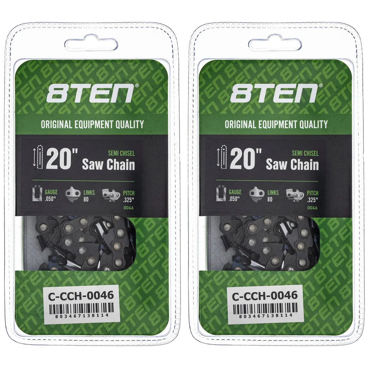 Chainsaw Chain 20 Inch .050 .325 80Dl For 501840880 591095780 20Lpx080g 501840680 581643680 | 2-Pack 1