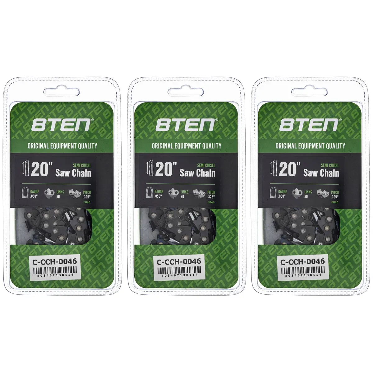 Chainsaw Chain 20 Inch .050 .325 80Dl For 501840880 591095780 20Lpx080g 501840680 581643680 | 3-Pack 1