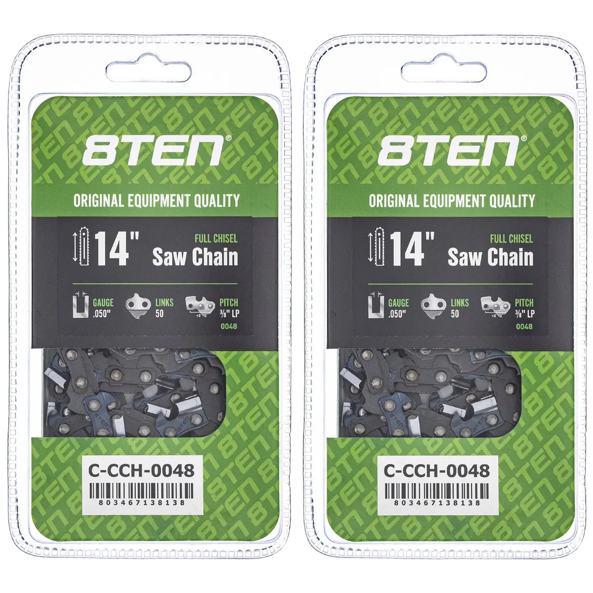 Chainsaw Chain 14 Inch .050 3/8 Lp 50Dl For Stihl Homelite 91Vxl050g 91Pxl050g 91Px050g 63Pm350e | 2-Pack 1