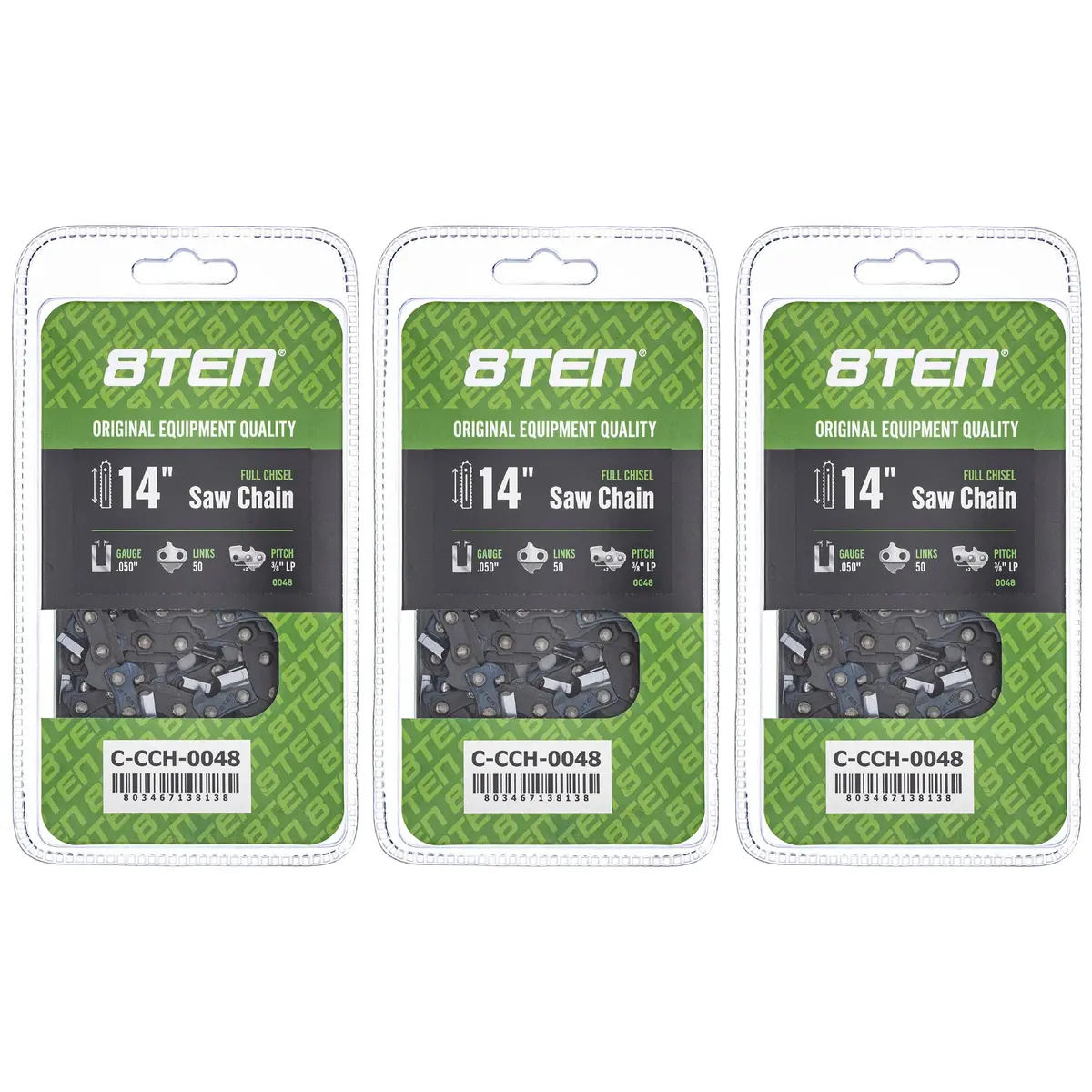 Chainsaw Chain 14 Inch .050 3/8 Lp 50Dl For Stihl Homelite 91Vxl050g 91Pxl050g 91Px050g 63Pm350e | 3-Pack 1