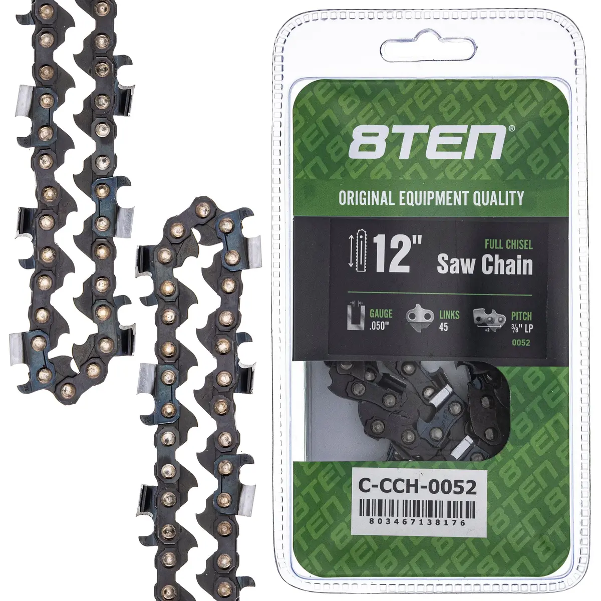 Chainsaw Chain 12 Inch .050 3/8 Lp 45Dl For Husqvarna Echo 91Px45cq 585422145 576936545 531300448 1