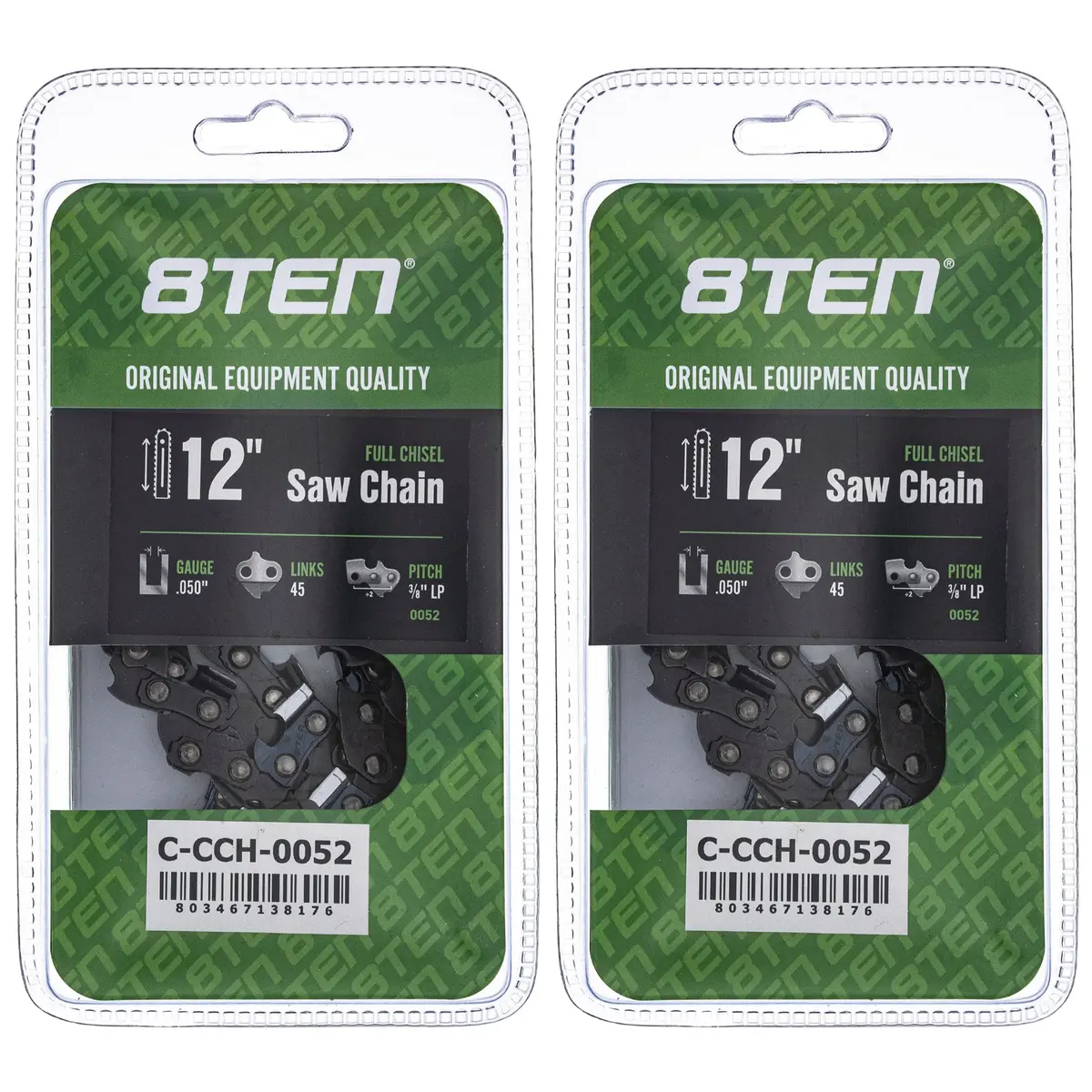 Chainsaw Chain 12 Inch .050 3/8 Lp 45Dl For Husqvarna Echo 91Px45cq 585422145 576936545 531300448 | 2-Pack 1