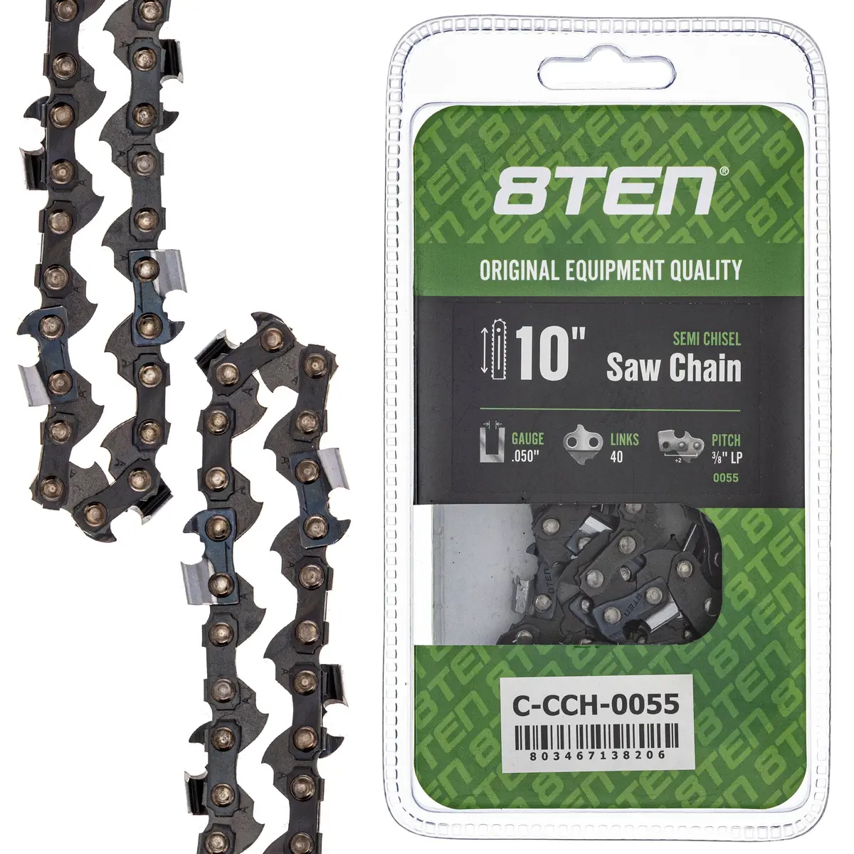 Chainsaw Chain 10 Inch .050 3/8 Lp 40Dl For Echo Remington 91Px040g 63Pm340e H3740 36360050040 1