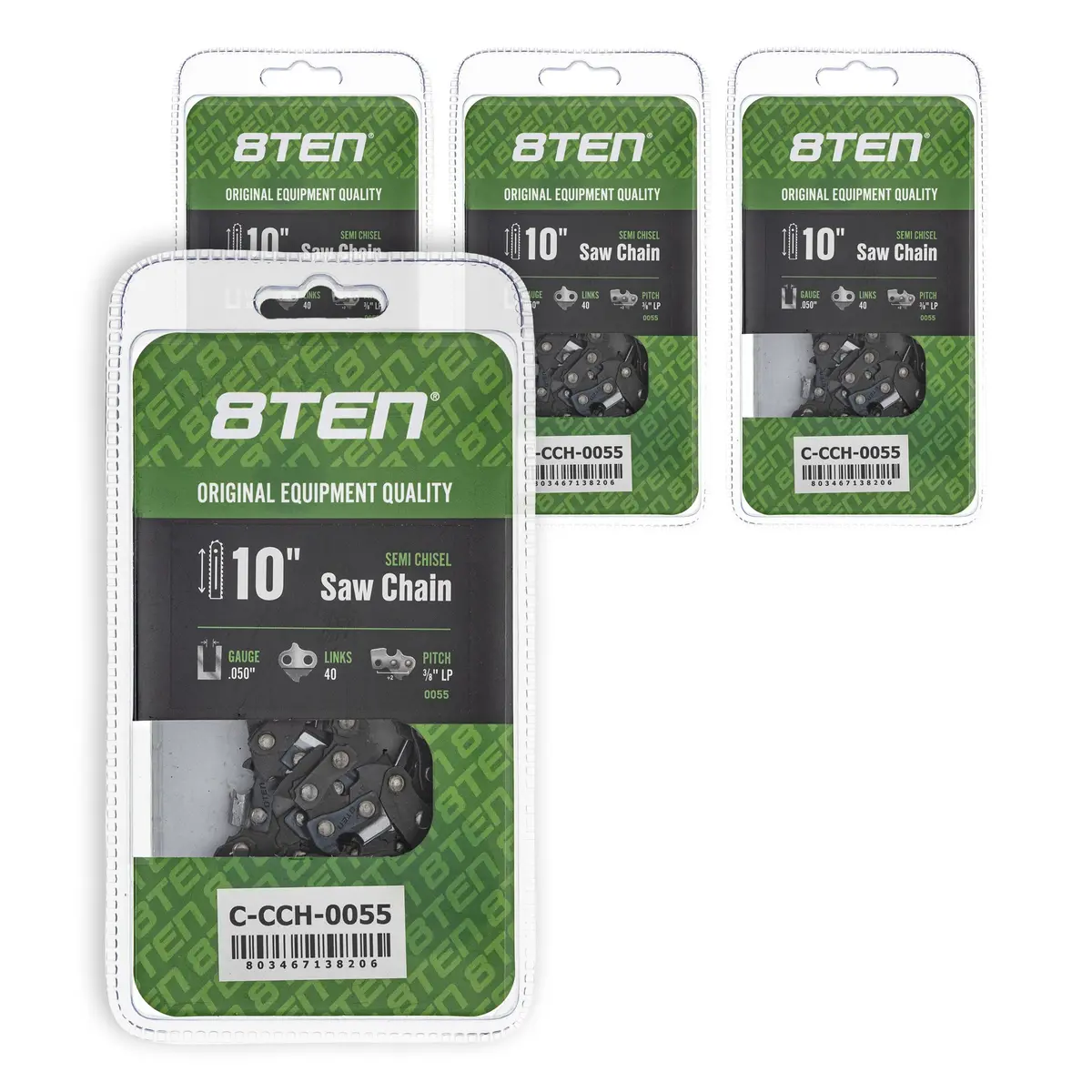 Chainsaw Chain 10 Inch .050 3/8 Lp 40Dl For Echo Remington 91Px040g 63Pm340e H3740 36360050040 | 4-Pack 1