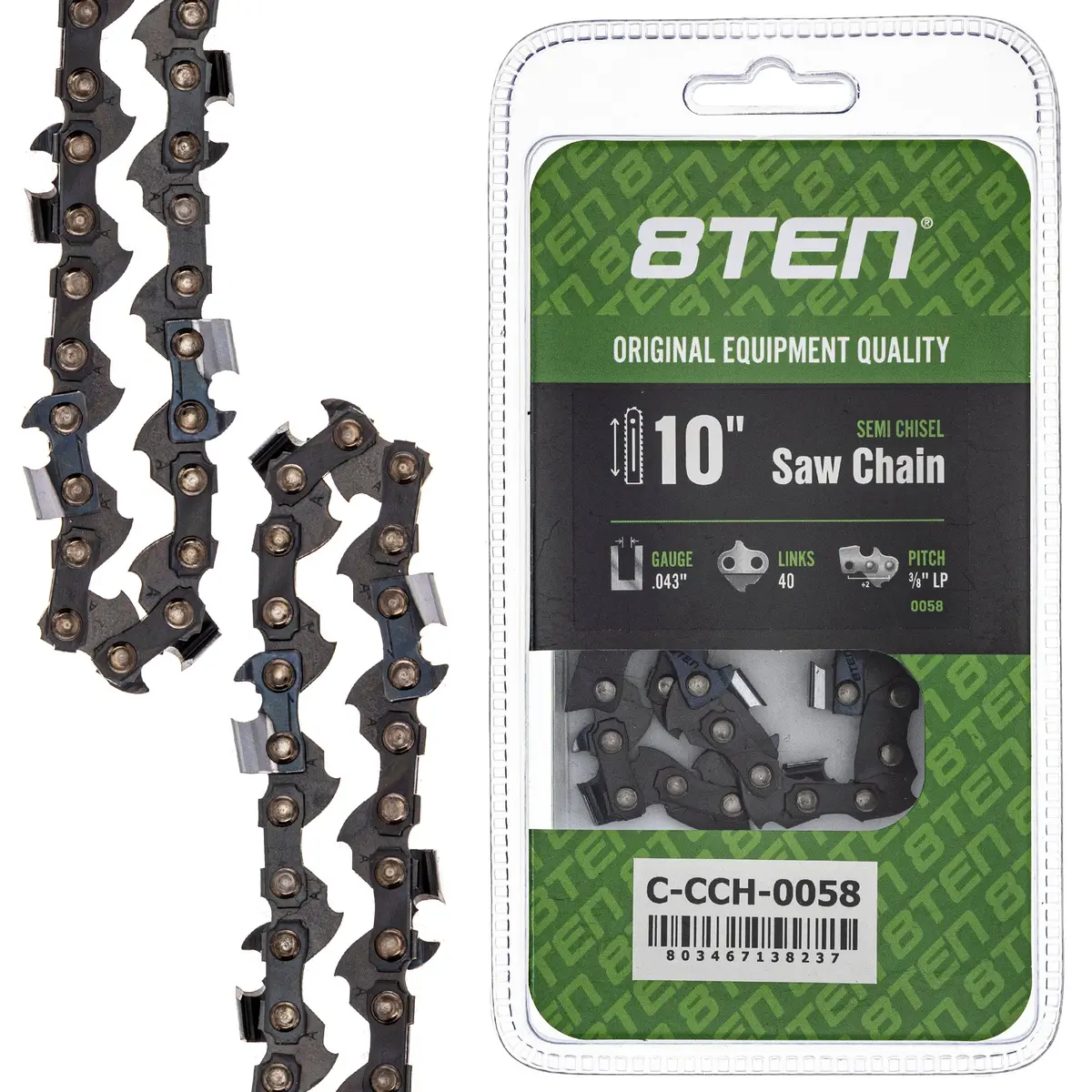 Chainsaw Chain 10 Inch .043 3/8 Lp 40Dl For Husqvarna 90Px040g 61Pmm340e H3840 36100050040 1