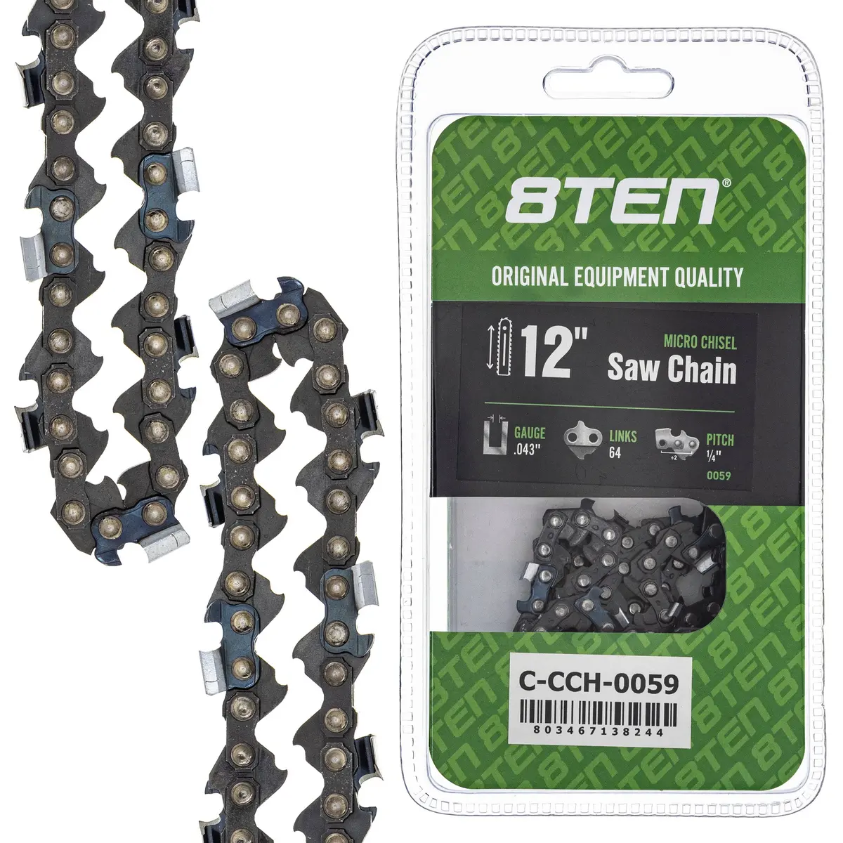 Chainsaw Chain 12 Inch .043 1/4 64Dl For Stihl 36700050064 71Pm364 1
