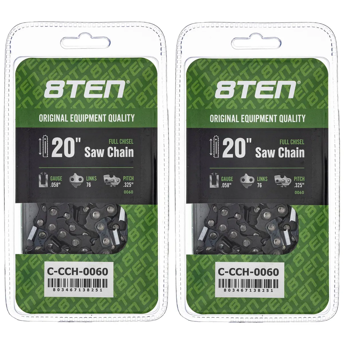 Chainsaw Chain 20 Inch .058 .325 76Dl For Stihl 21Lpx076g 36880050076 25Rm376e | 2-Pack 1