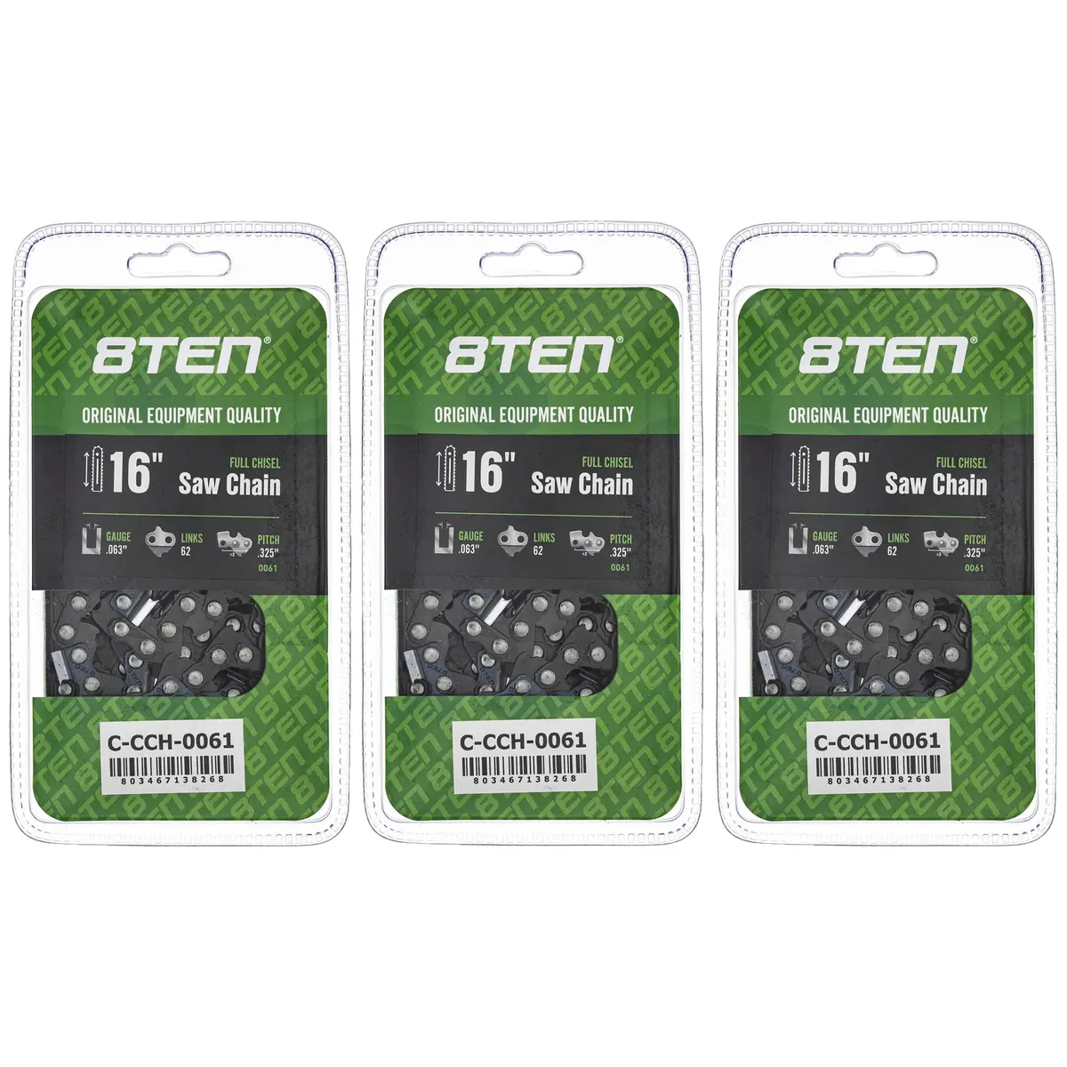 Chainsaw Chain 16 Inch .063 .325 62Dl For Stihl Homelite 26Rm362 22Lpx062g 22Lgx062g 591104262 | 3-Pack 1