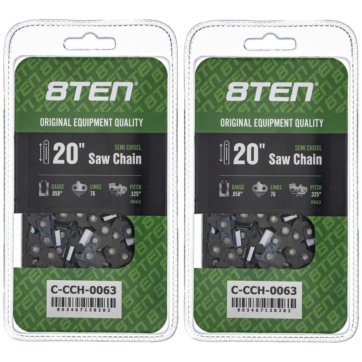 Chainsaw Chain 20 Inch .058 .325 76Dl For Stihl 21Lpx076g 36880050076 25Rm376e | 2-Pack 1