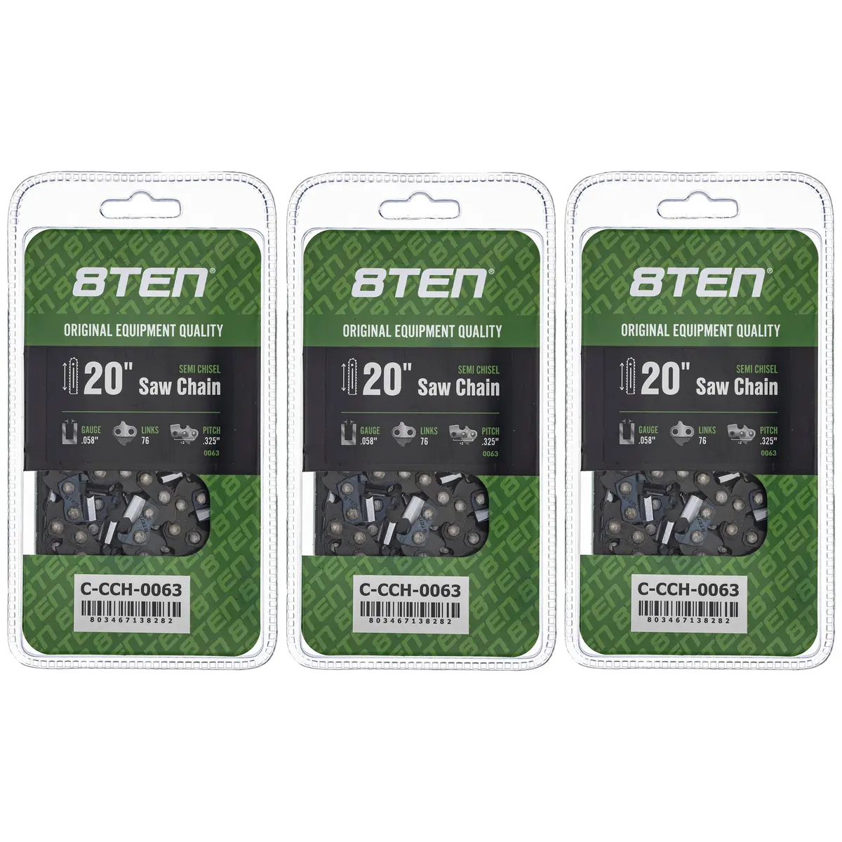 Chainsaw Chain 20 Inch .058 .325 76Dl For Stihl 21Lpx076g 36880050076 25Rm376e | 3-Pack 1