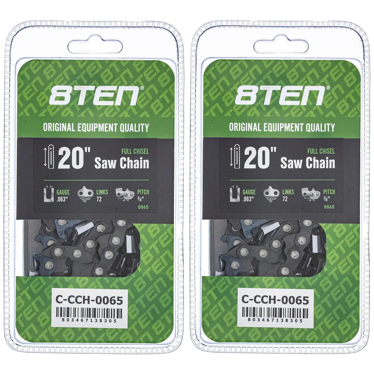 Chainsaw Chain 20 Inch .063 3/8 72Dl For Dolmar 75Lpx072g 75Exl072g 36Rs372e H50s72 H4572 75Exj072g | 2-Pack 1