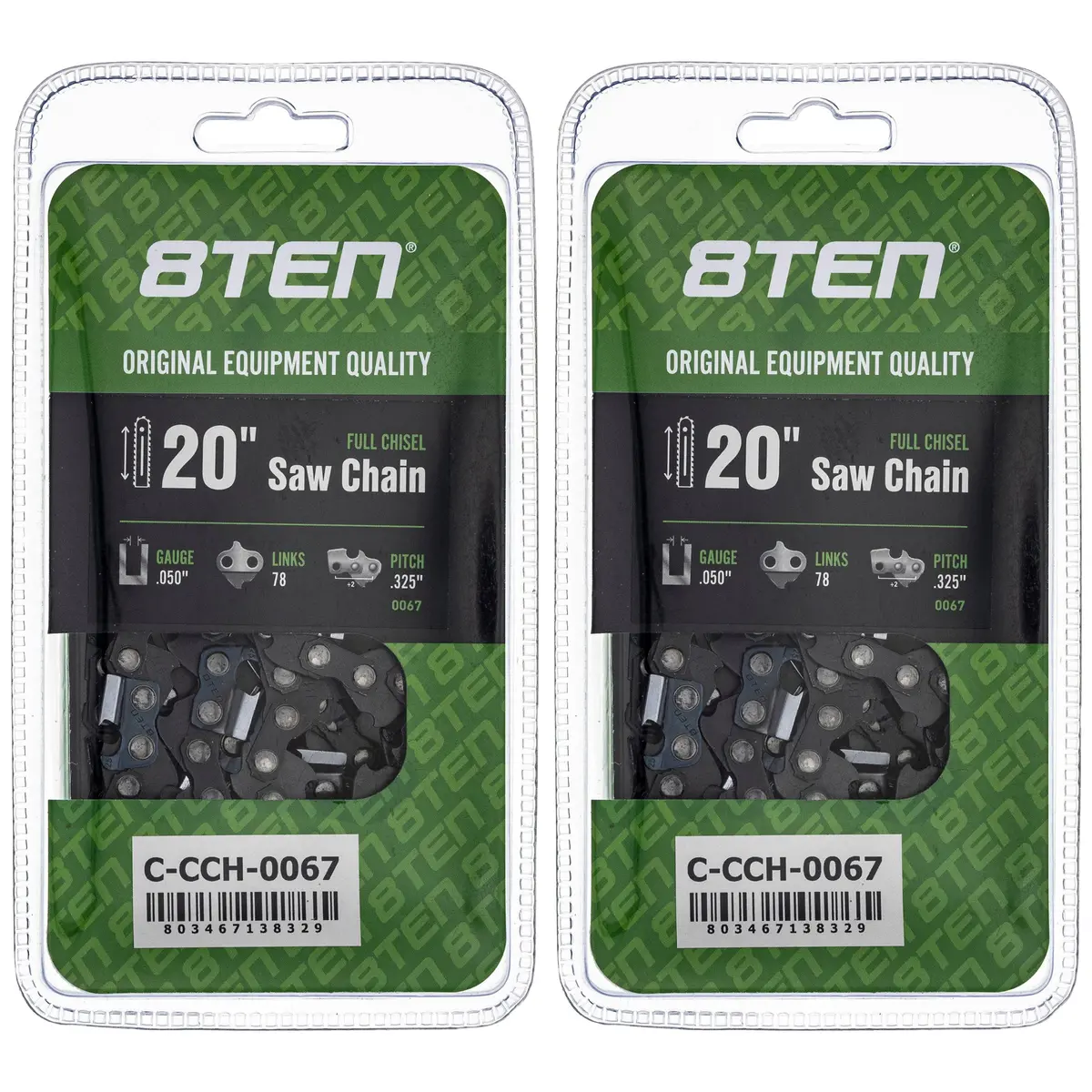 Chainsaw Chain 20 Inch .050 .325 78Dl For Husqvarna Jonsered Echo 20Lpx078g 20Bpx078g 20Bpx78cq | 2-Pack 1