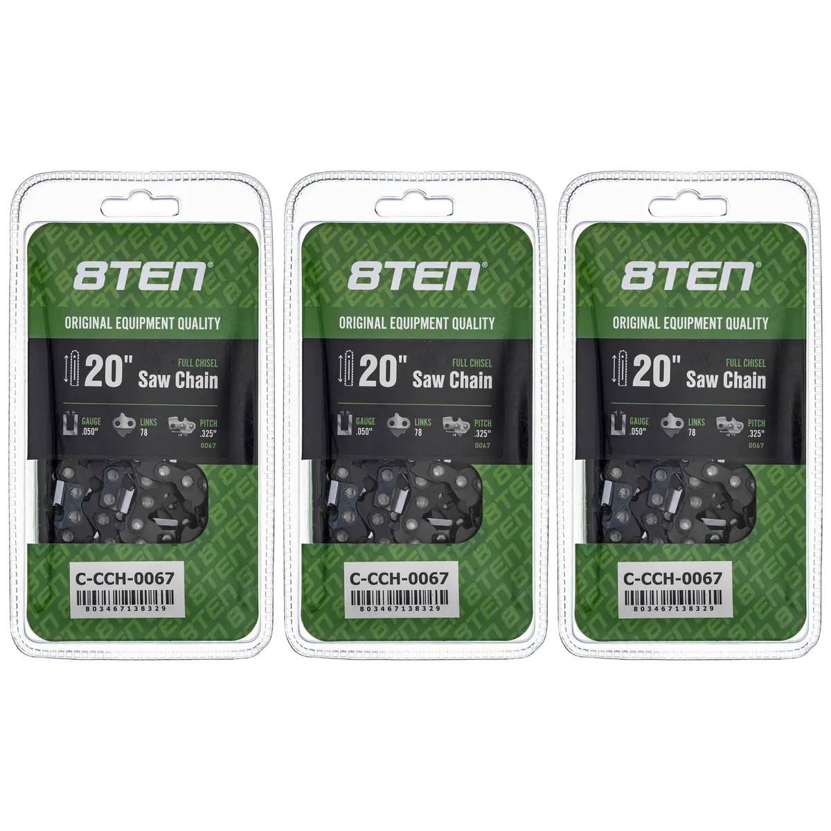 Chainsaw Chain 20 Inch .050 .325 78Dl For Husqvarna Jonsered Echo 20Lpx078g 20Bpx078g 20Bpx78cq | 3-Pack 1