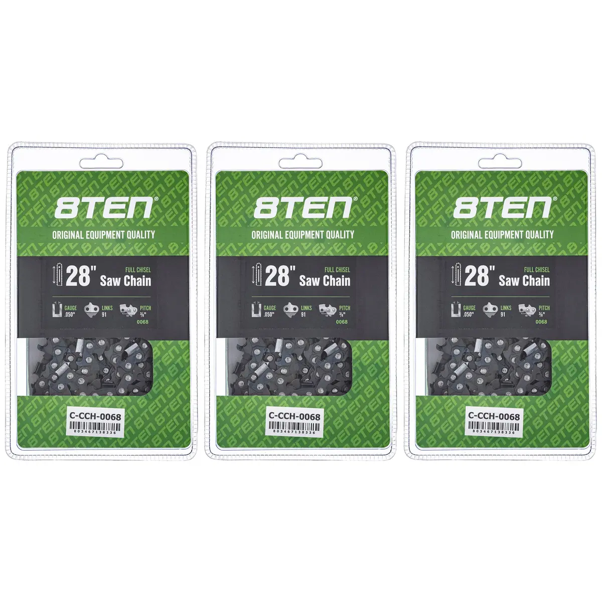 Chainsaw Chain 28 Inch .050 3/8 91Dl For Stihl 72Exj091g 72Exl091g 33Rs91e H4791 | 3-Pack 1