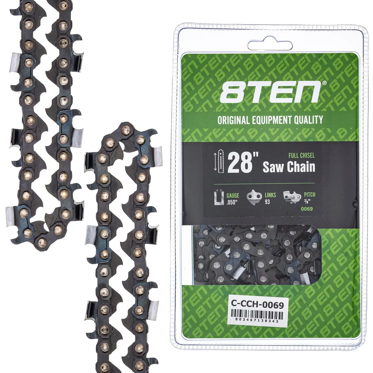 Chainsaw Chain 28 Inch .050 3/8 93Dl For Echo 585550093 72Exj093g 72Exl093g 72Lpx093g 72Lpx93cq 1