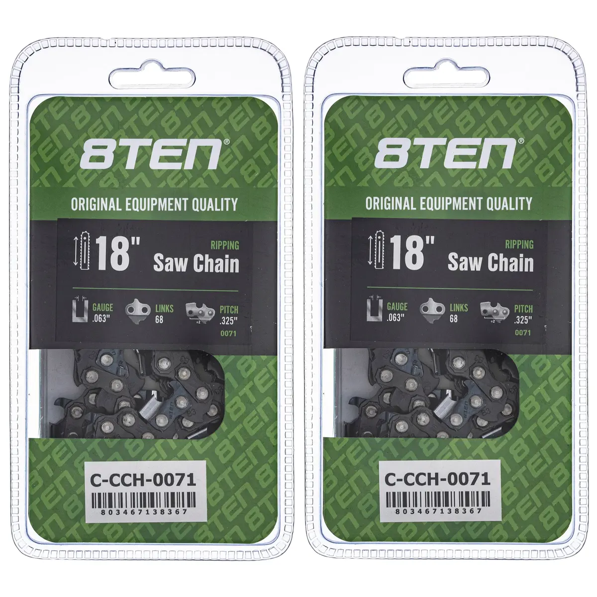 Chainsaw Chain 18 Inch .063 .325 68Dl For Stihl Homelite 26Rm368 22Bpx068g 22Lpx068g 36390050068 | 2-Pack 1