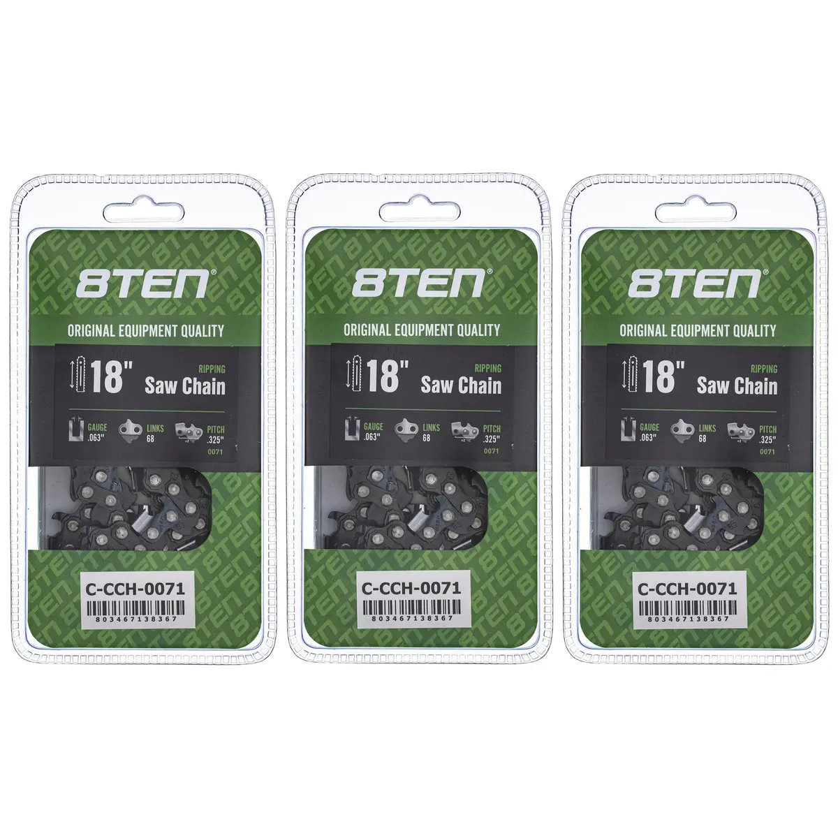 Chainsaw Chain 18 Inch .063 .325 68Dl For Stihl Homelite 26Rm368 22Bpx068g 22Lpx068g 36390050068 | 3-Pack 1