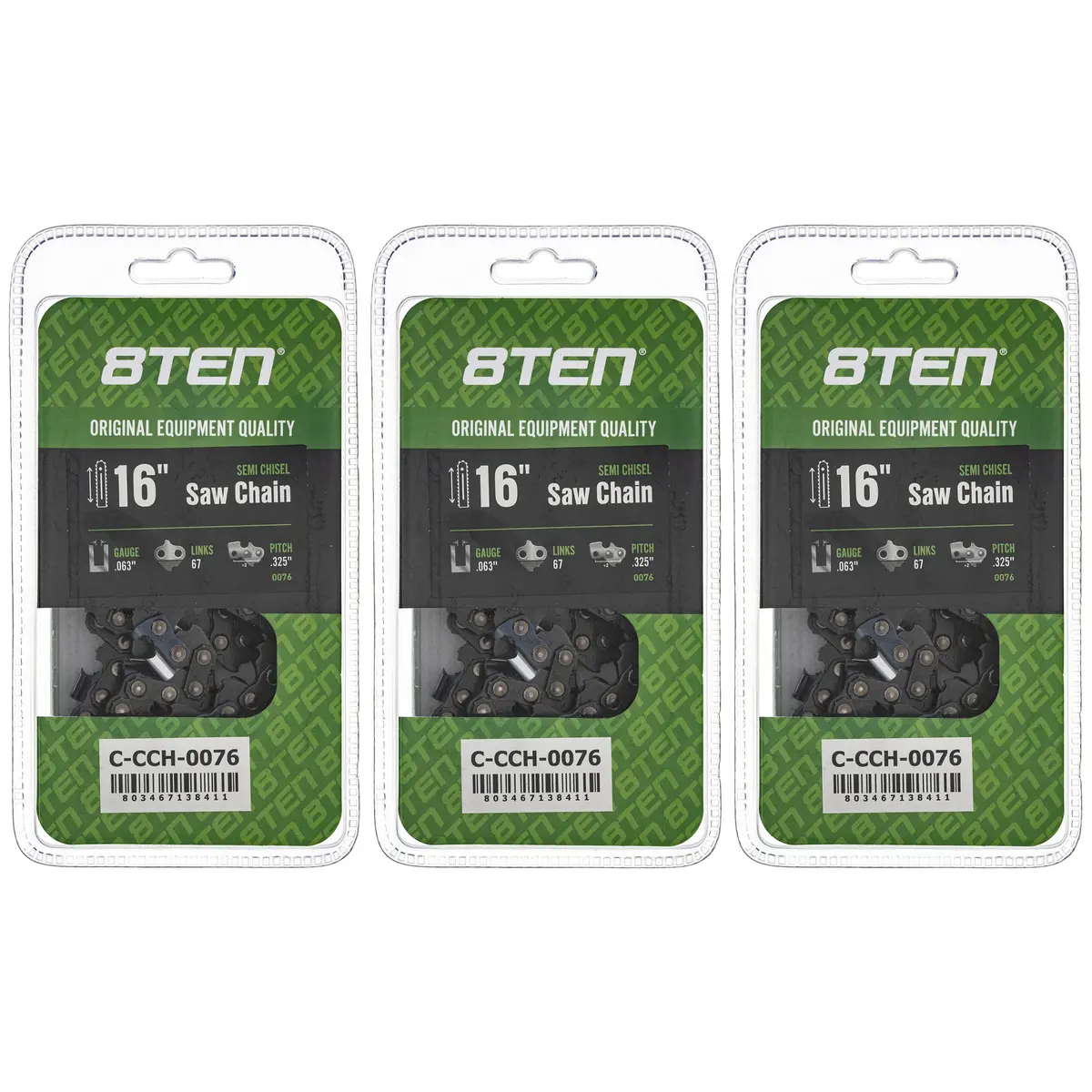 Chainsaw Chain 16 Inch .063 .325 67Dl For Stihl Solo Homelite 22Lpx067g 22Bpx067g 22Lgx067g | 3-Pack 1