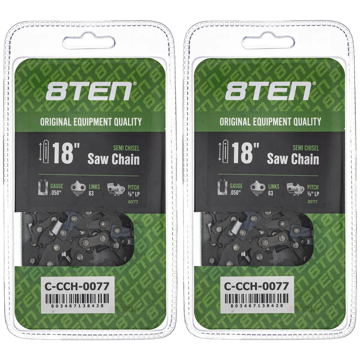 Chainsaw Chain 18 Inch .050 3/8 Lp 63Dl For Stihl S63 H3763 63Pm363e | 2-Pack 1