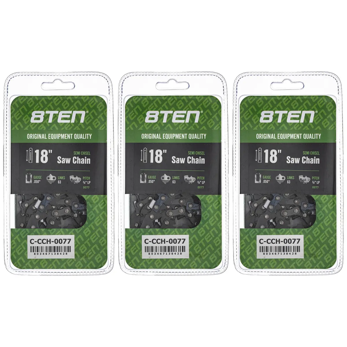 Chainsaw Chain 18 Inch .050 3/8 Lp 63Dl For Stihl S63 H3763 63Pm363e | 3-Pack 1