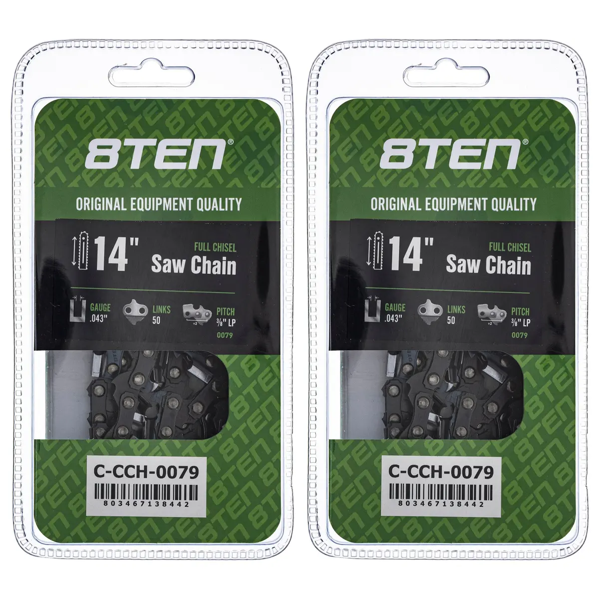 Chainsaw Chain 14 Inch .043 3/8 Lp 50Dl For Stihl Homelite 90Px050g R50 61Pmm350e H3850 36100050050 | 2-Pack 1