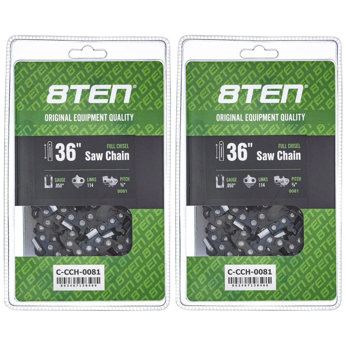 Chainsaw Chain 36 Inch .050 3/8 114Dl For Stihl 72Lgx114g 72Exj114g 72Exl114g 72Lpx114g 72Jpx114g | 2-Pack 1