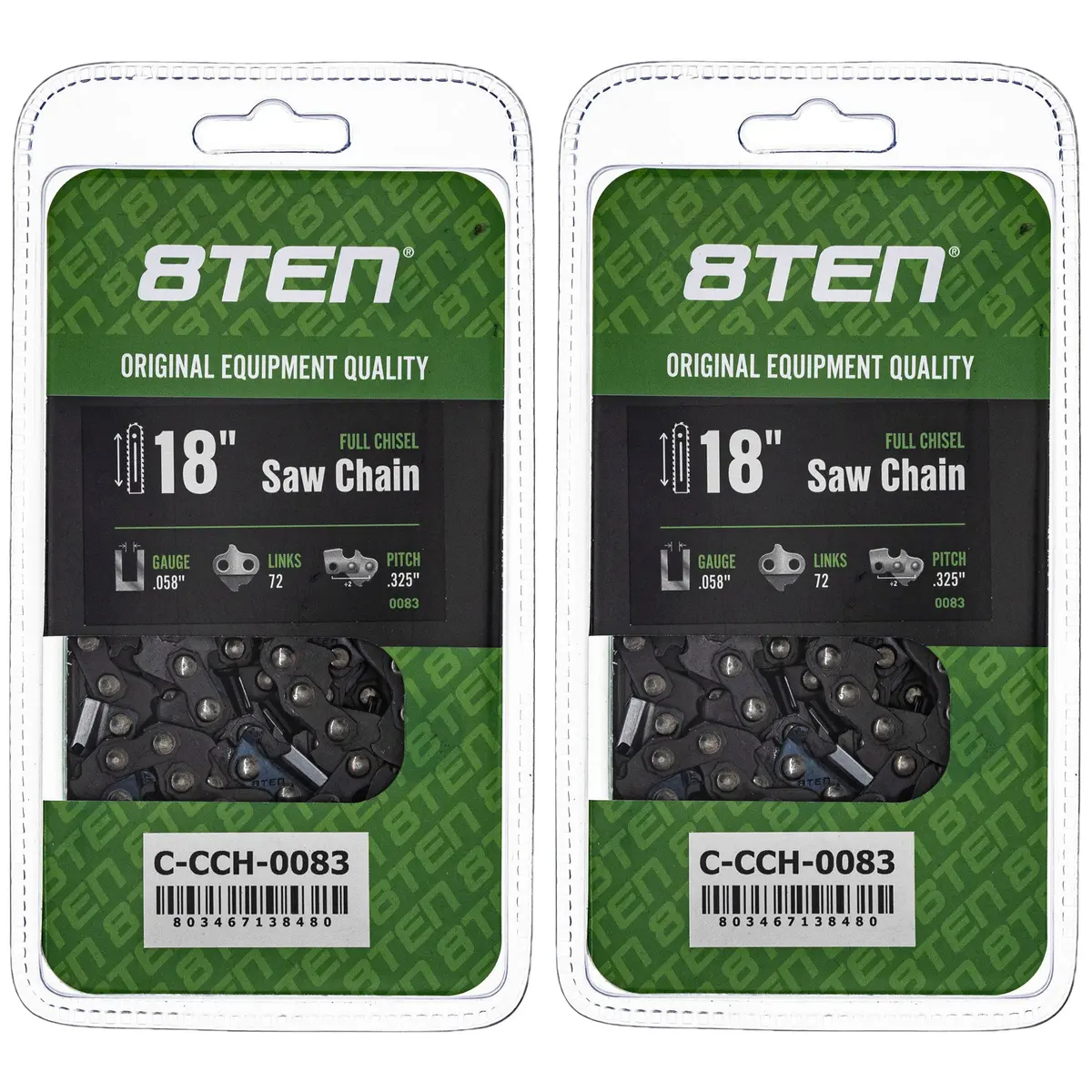 Chainsaw Chain 18 Inch .058 .325 72Dl For Solo Homelite 21Lpx072g 25Rs372e 501840472 591099072 | 2-Pack 1