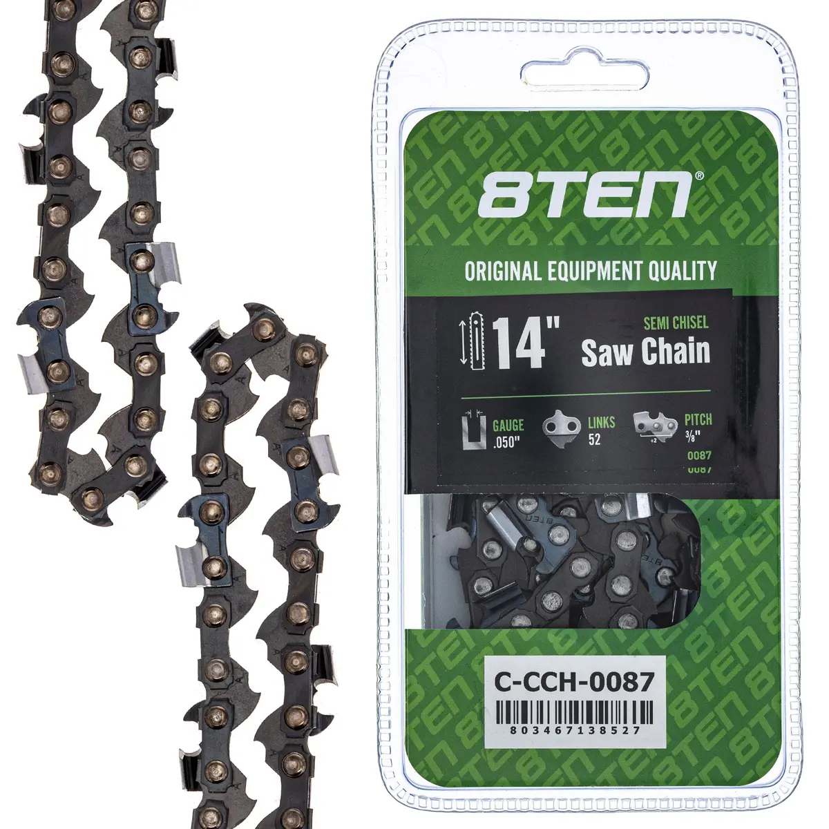 Chainsaw Chain 14 Inch .050 3/8 52Dl For Echo Husqvarna 576936552 501847052 91Px52cq 585422152 1